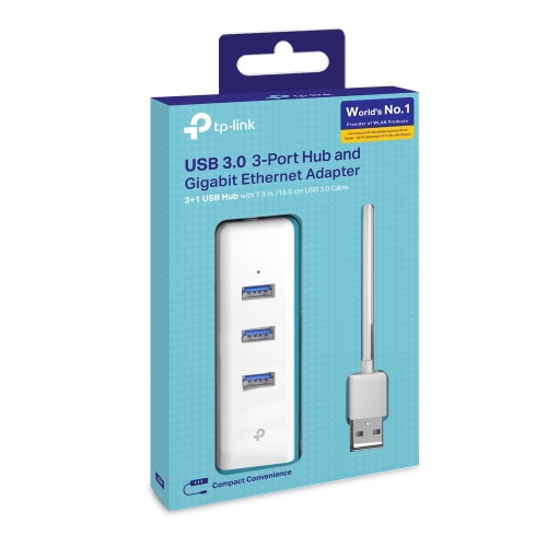 TP-Link UE330 USB 3.0 3-Port Hub and Gigabit Ethernet Adapter