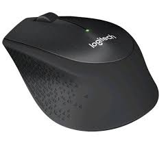 Logitech M330 Silent Plus Wireless Mouse, 1000 DPI, Black