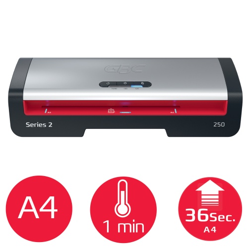 GBC 250 Office Laminator A4, 500 mm/min, Black/Gray