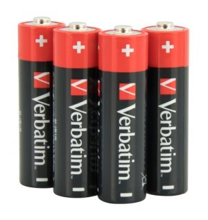 Verbatim 49501 Alkaline Batteries AA LR6 (4 pcs/Pack)