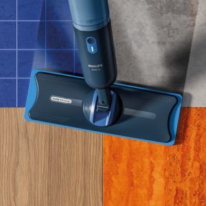Philips OneUp XV1882/20 2X Replaceable Mop Pads, Blue