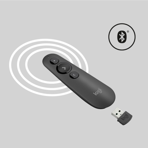 Logitech R500s Laser Presentation Remote, Graphite
