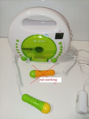 Ecost Customer Return, Karaoke CD player MP3 M. Battery