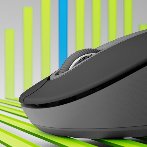 Logitech Signature M650 Wireless Mouse RF Wireless+Bluetooth Optical 4000 DPI, Graphite