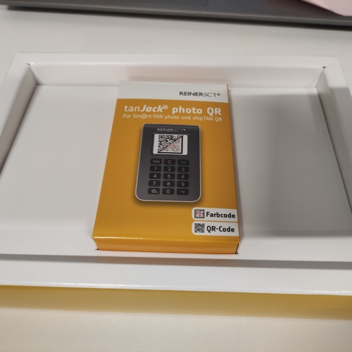 Ecost customer return Reiner SCT tanJack photo QR I Chip Tan Generator for Online Banking