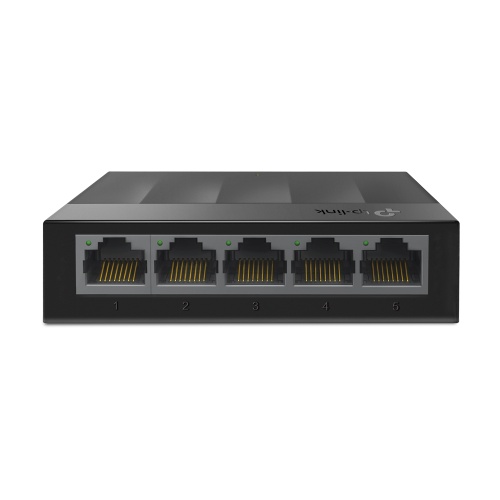 TP-Link LS1005G 5-Port 10/100/1000Mbps Desktop Switch, Plastic housing, Black