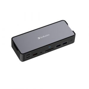Verbatim 32171 CDS-15 USB-C Pro Docking Station 15 Ports, Grey/Black