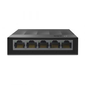 TP-Link LS1005G 5-Port 10/100/1000Mbps Desktop Switch, Plastic housing, Black