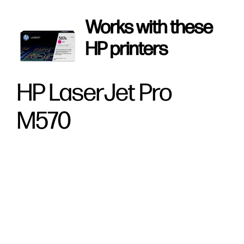 HP 507A (CE403A) Toner Cartridge, Magenta