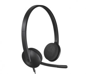 Logitech H340 USB Wired Headset USB-A, Black