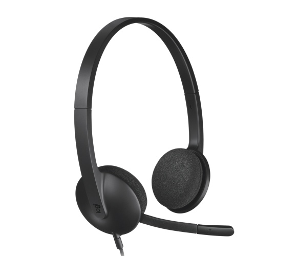 Logitech H340 USB Wired Headset USB-A, Black