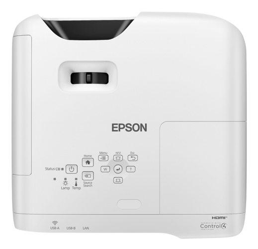 Epson EB-W56S Short Throw Projector 3LCD WUXGA 1920x1200, 3700 ANSI lumens, Wi-Fi, White