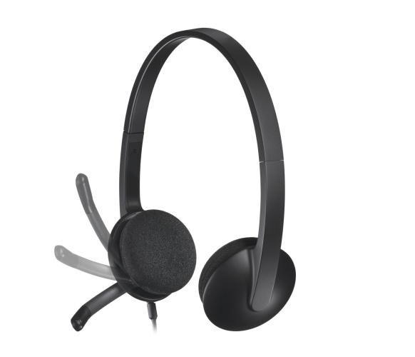 Logitech H340 USB Wired Headset USB-A, Black