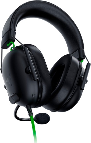Razer BlackShark V2 X Wired Gaming Headset, Black/Green