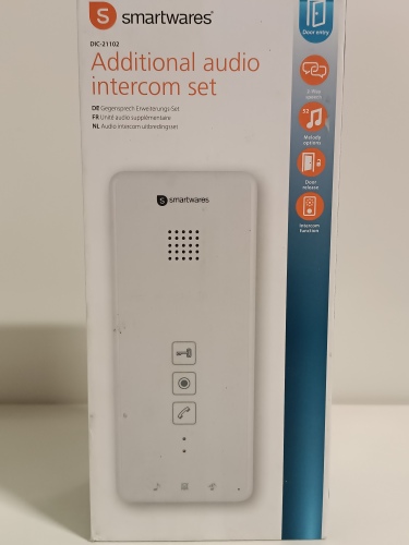 Ecost customer return Smartwares DIC21102 Indoor Intercom 2Way Communication Easy 2Wire Installatio