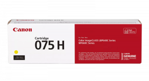 Canon CRG 075H Y (6366C002) Toner Cartridge, Yellow
