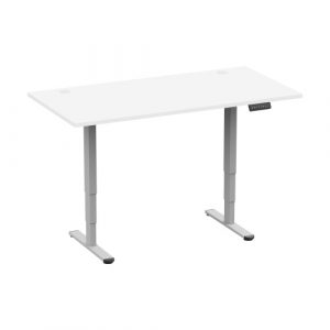 Adjustable Height Table Up Up Bjorn II Gray, Table top L White