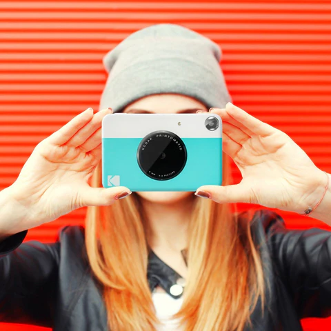 Kodak PRINTOMATIC Instant Print Camera, 2x3'', Blue