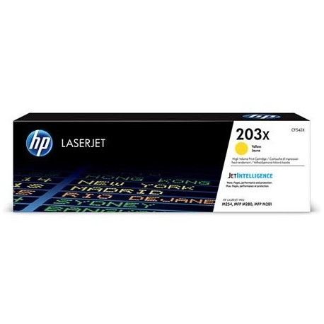 HP 203X (CF542X) Toner Cartridge, Yellow