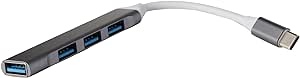 Ecost customer return AYCLIF Port Hub USB-C to 4 x USB-A 3.0, Gray