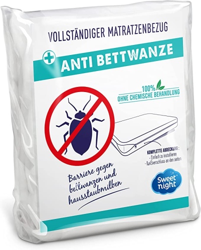 Ecost customer return Sweetnight Full mattress cover 160 x 200 cm | AntiBug and AntiDust