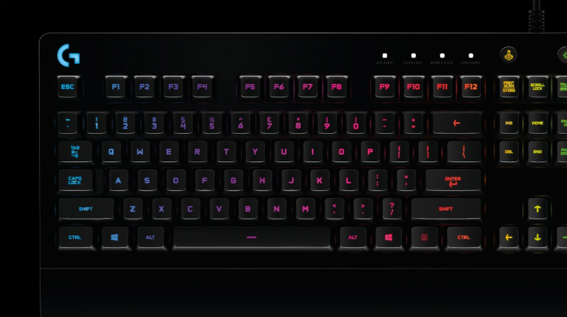 Logitech G213 PRODIGY Wired Gaming Keyboard, RGB, USB backlit, US Int, Black