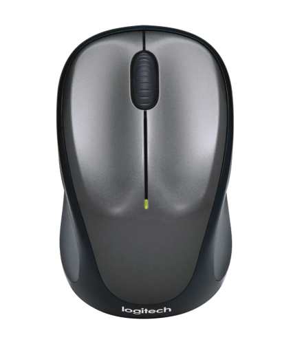Logitech M235 Wireless Mouse, RF Wireless, 1000 DPI, Grey