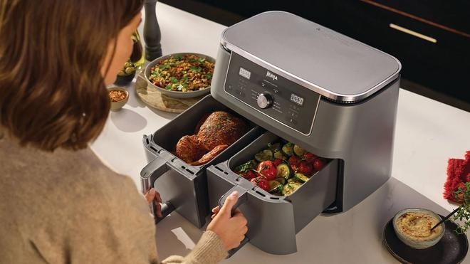 Ninja MAX DZ400EU Hot Air Fryer 9.5 L 2470 W, Grey