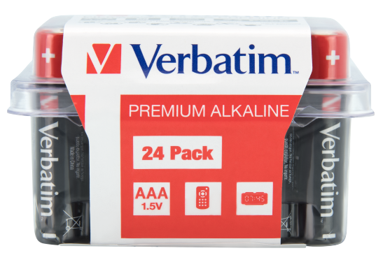 Verbatim 49504 Alkaline Batteries AAA LR03 (24 pcs/Pack)