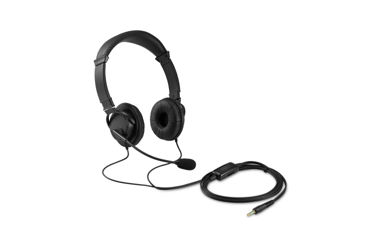Kensington Classic Wired Headset, 3.5 mm jack, Black