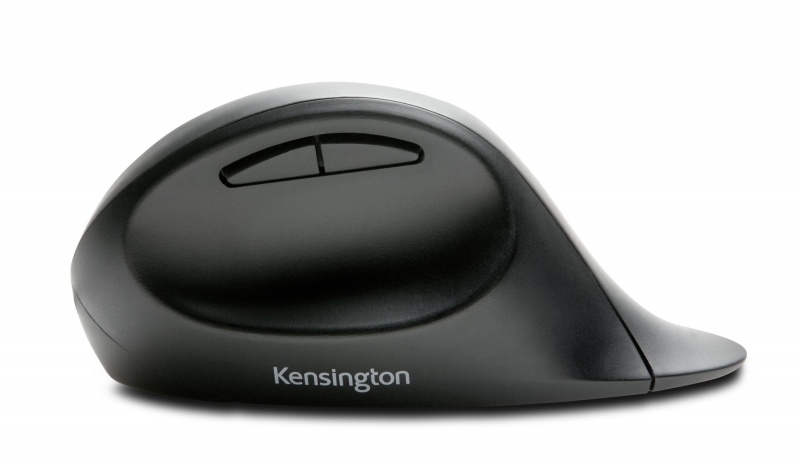 Kensington Pro Fit Ergo Wireless Mouse, RF Wireless + Bluetooth, 1600 DPI, Black