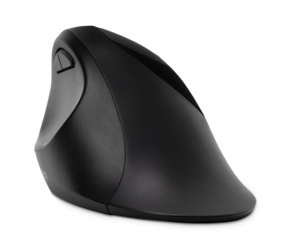 Kensington Pro Fit Ergo Wireless Mouse, RF Wireless + Bluetooth, 1600 DPI, Black