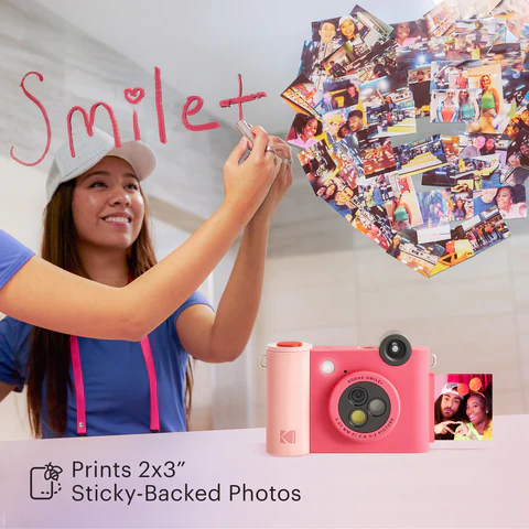 Kodak SMILE+ Instant Print Camera, 2x3'', Fuchsia