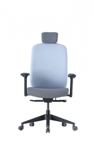 Up Up Athene ergonomic office chair Black, Grey + Blue fabric