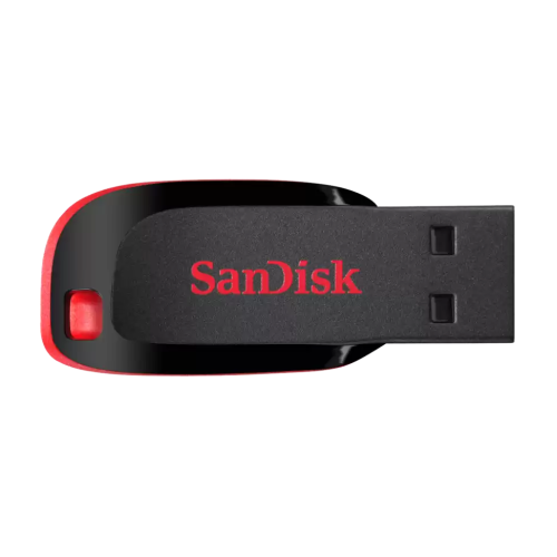 SanDisk Cruzer Blade USB Flash Drive 32GB, Black/Red