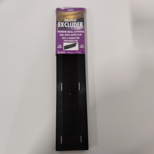 Ecost customer return Stormguard 06SR0310000BL Internal Metal Letter Box Brush Cover with Flap Blac