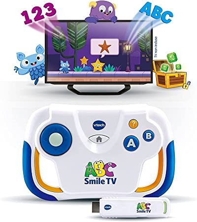 Ecost Customer Return VTech ABC Smile TV My First Educational Game Console 3/7 Years Version FR