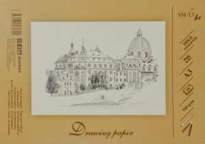 Drawing and sketching paper SMLT A3, 160 g/m2, 20 sheets, glued