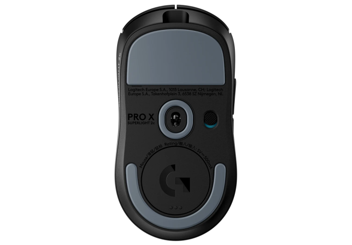 Logitech G PRO X SUPERLIGHT 2c Wireless Gaming Mouse, RF Wireless, 44000 DPI, Black