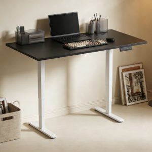 Adjustable Height Table Up Up Bjorn II White, Table top L Black