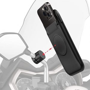 Ecost customer return Shapeheart Magnetic Mobile Phone Holder Motorcycle for Rear View Mirror, Unive