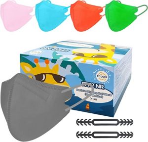 Ecost Customer Return FFP2 Masks, Colored, Small Size, Colorful 25 pcs., Individually Packed, Comfor