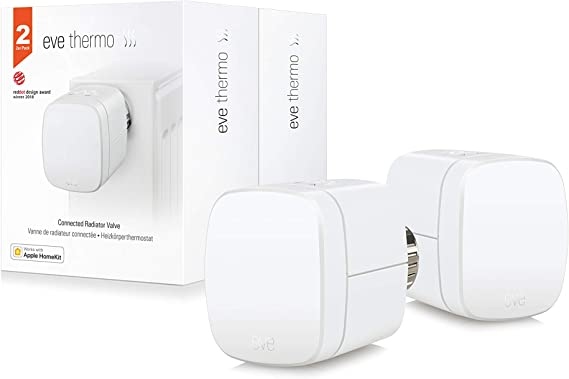 Ecost prekė po grąžinimo Eve Thermo, 2x smart radiator thermostat, Bluetooth, white