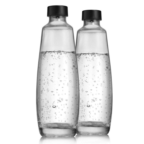 SodaStream DUO (1047205490) 2 Glass bottles, 1 L, Transparent/Black