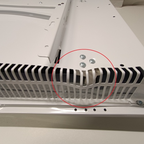 Ecost customer return VOLTMAN VOM540034 1500W Cast Iron Programmable Radiator with Opening Window LC