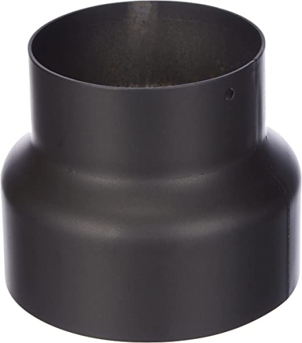 Ecost customer return KaminoFlam Senotherm 331861 Reducing Connector Black 2 mm 150 mm to 120 mm