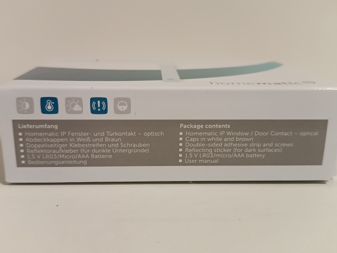 Ecost prekė po grąžinimo Homematic IP Smart Home Fenstergriffsensor – smarte Überwachung der Fenster