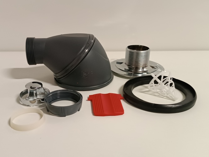 Ecost customer return Wirquin James 34230004 Shower Plughole/Can be Fitted into Numerous Positions/D