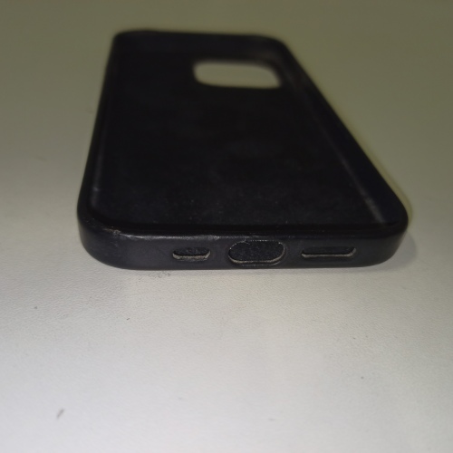 Ecost Customer Return Apple iPhone 14 Pro leather case with Magsafe Midnight