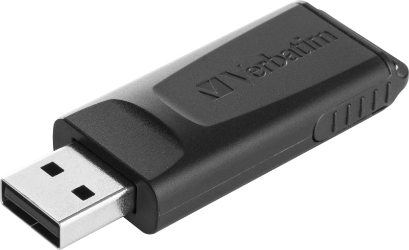 Verbatim 98697 Slider USB atmintinė 32GB, USB-A 2.0, Juoda